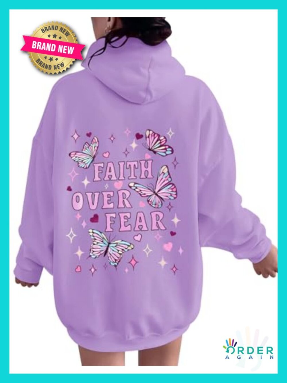 Oversized Fleece Hoodie Women Long Sleeve Pullover Sweatshirt with Pocket